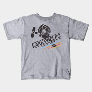 Fishing Reel for Fishing at Lake Phelps, North Carolina Kids T-Shirt